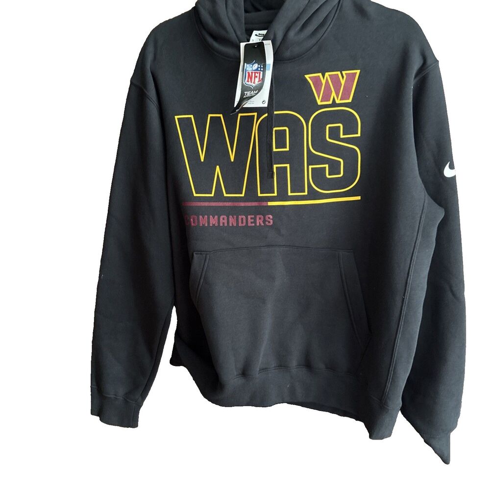 Nike Washington Commanders WAS Hoodie Men's Medium Black NFL NWT $80